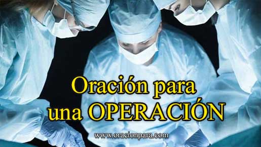 Oración para una operación