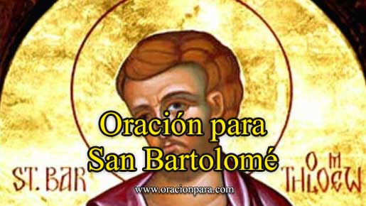oración a San Bartolomé