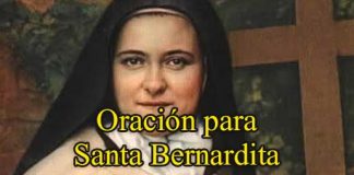 Oración A Santa Bernardita
